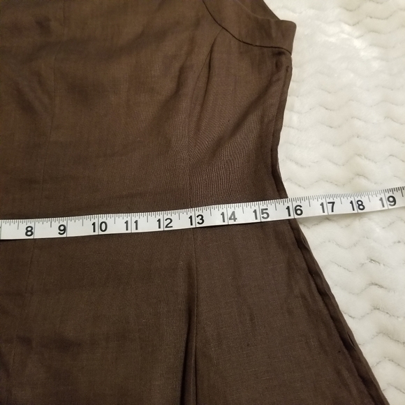 Sahza Vintage Flax Linen Lagenlook Sheath Midi Dress - Picture 15 of 16